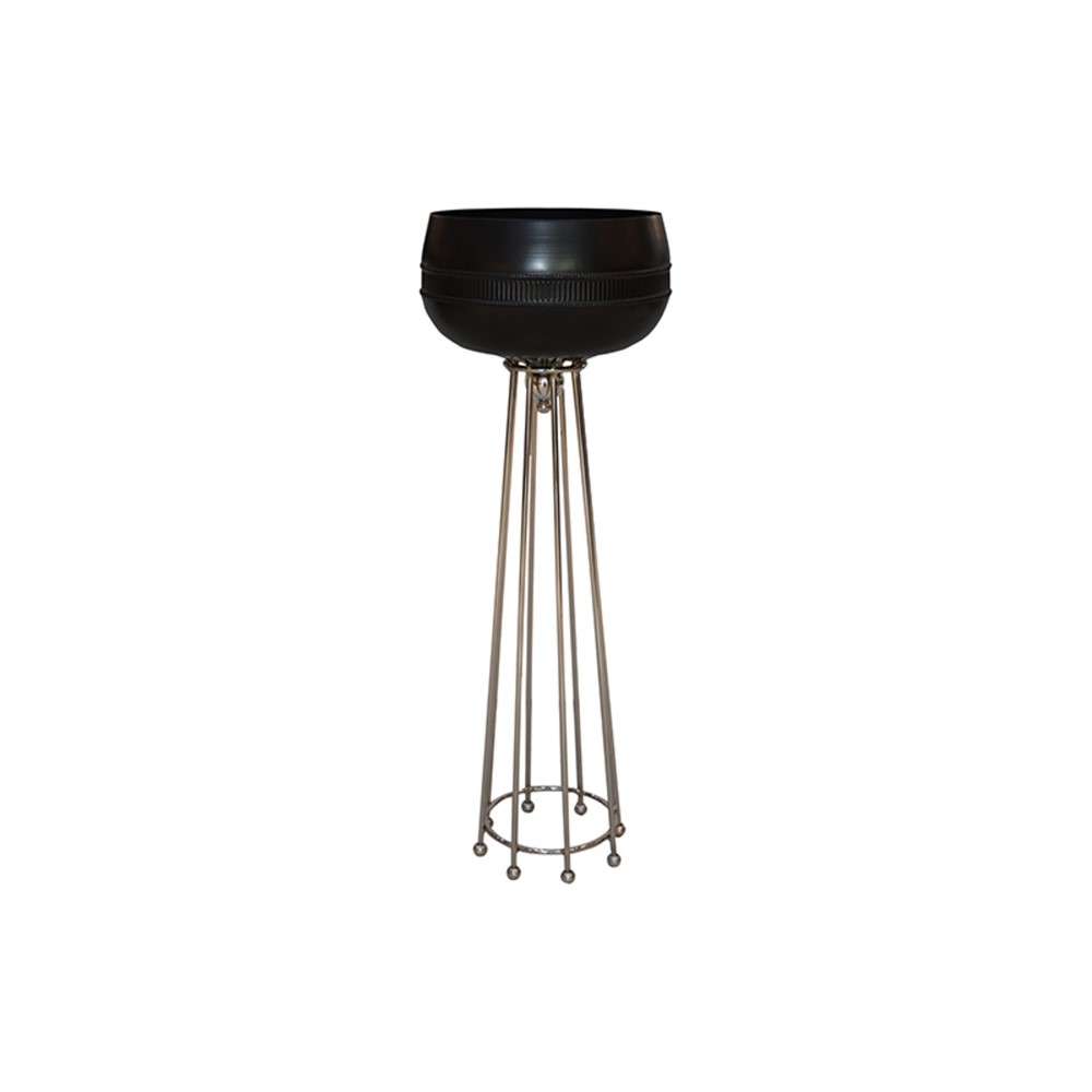 Metal Meşale Saksı 85cm