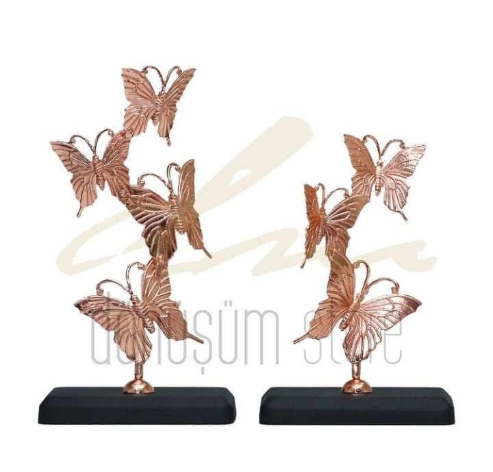 Kelebek Dekoratif Set (Gold/Gümüş/Bronz)