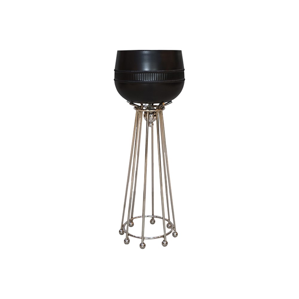 Metal Meşale Saksı 85cm