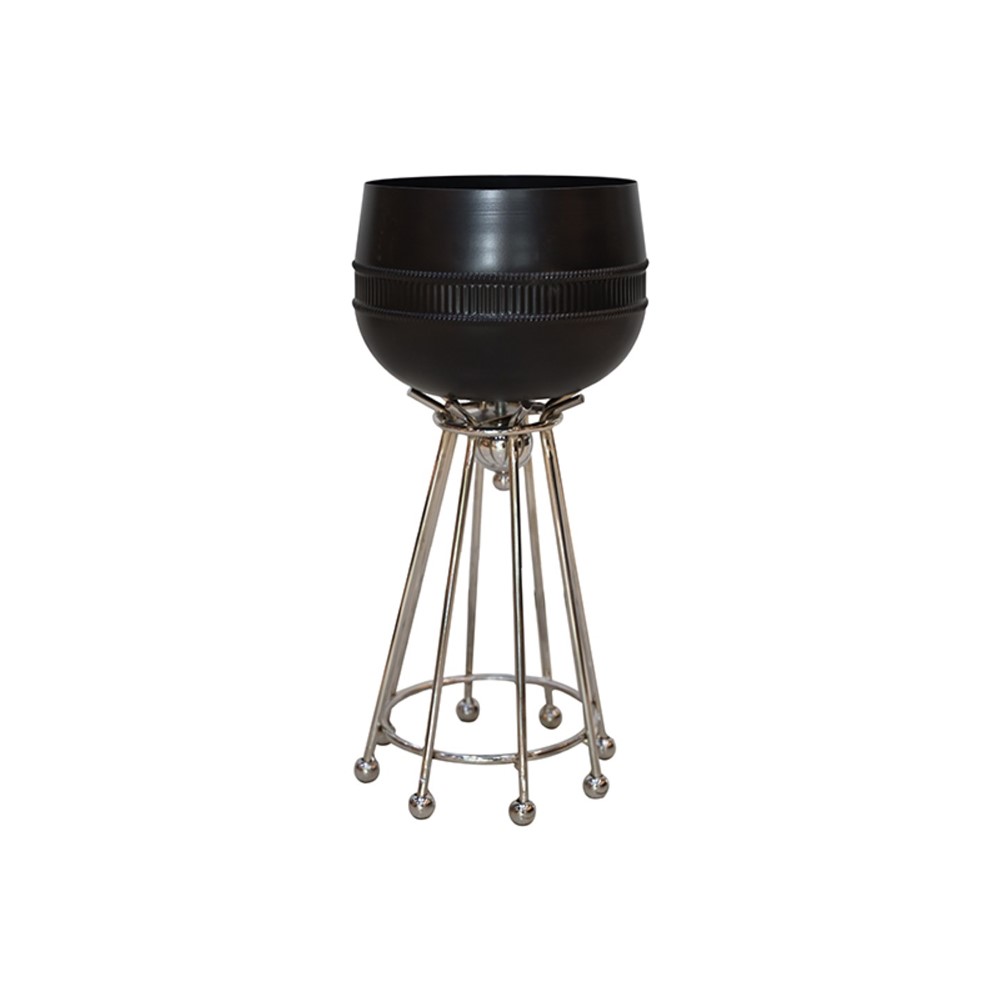 Metal Meşale Saksı 65cm