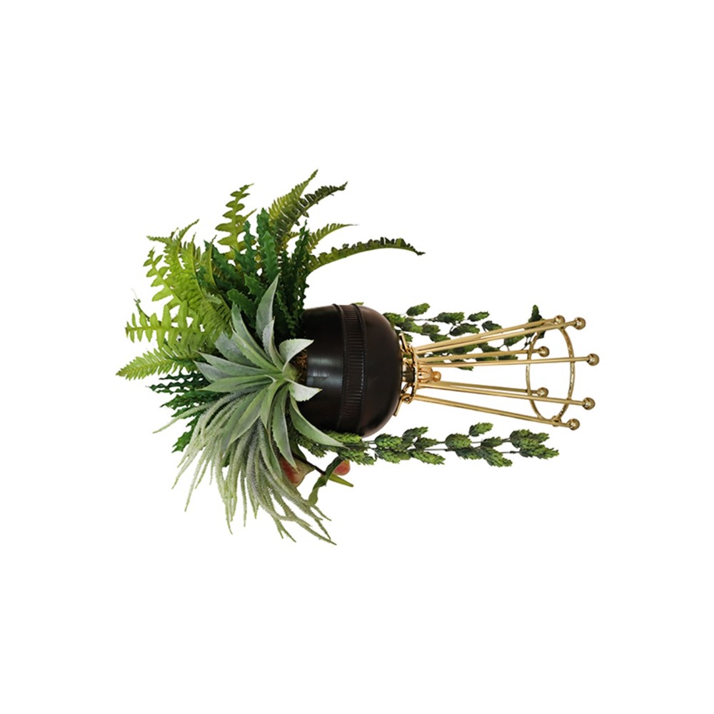 Metal Meşale Saksı 65cm
