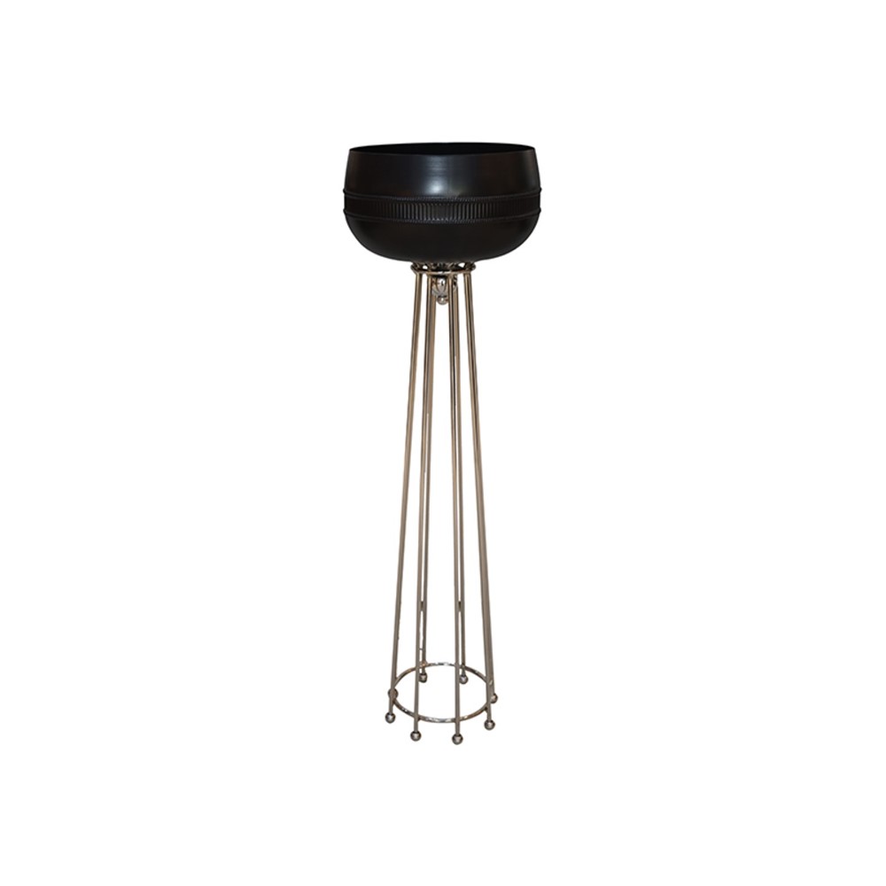 Metal Meşale Saksı 100cm