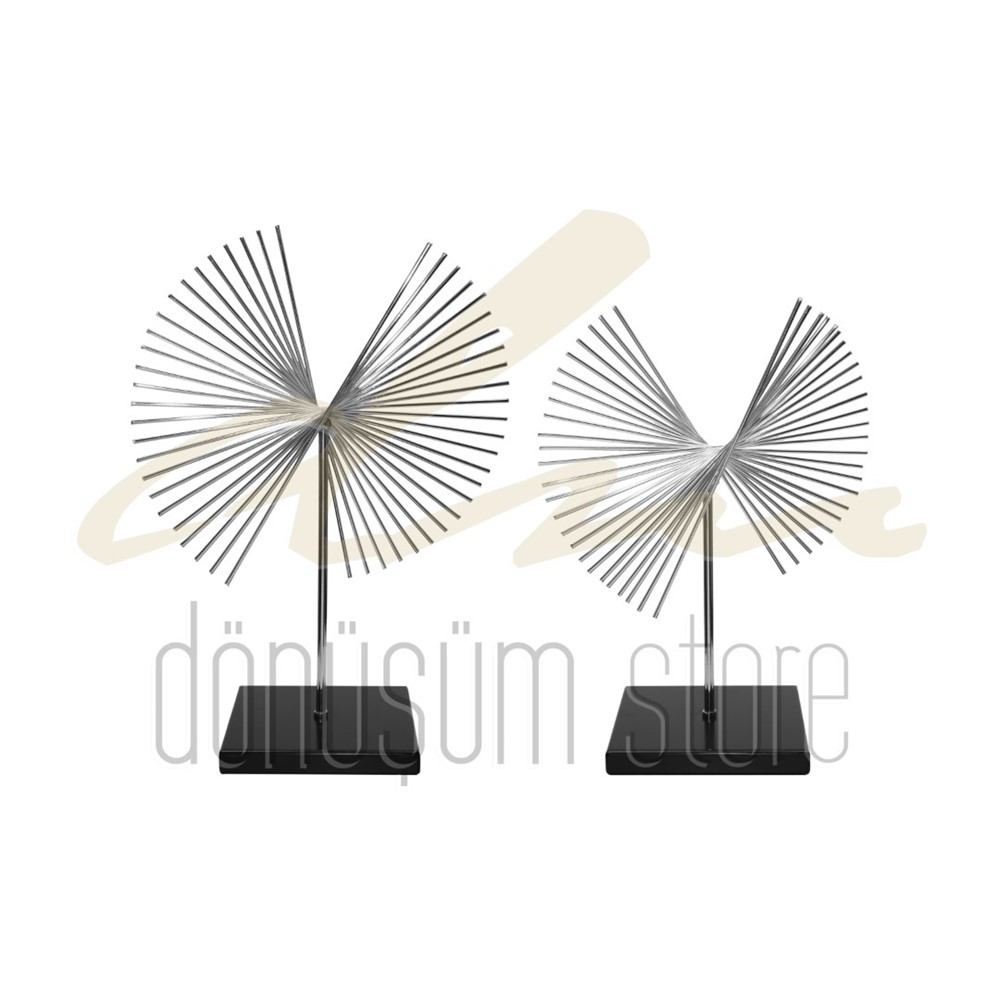 Rüzgar Gülü Dekoratif Set (Altın/Gümüş)