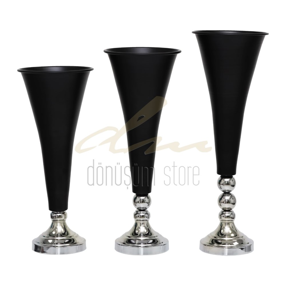 Kral Vazo Set (Gümüş/Altın)