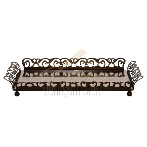sarmaşık s tepsi büyük (altın-gümüş-oksit), abajur, dekor, sandık, deri kutu, servis seri, kalemlik, dekoratif, saksı, polyester, kürezade, puf, mercan, vazo, set, vazo seti, seramik, boru, viking borusu, kristal, zeytin dalı, hayvan dekoru, polyester dekor, metal dekor, metal ürün, sehpa, kahve seti, tepsi